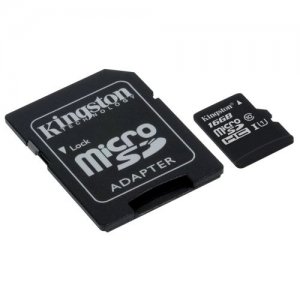 Kingston 16GB Canvas Select Micro SD Card with SD Adapter