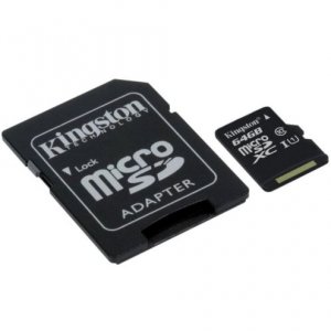 Kingston 64GB Canvas Select Micro SDXC Card with SD Adapter